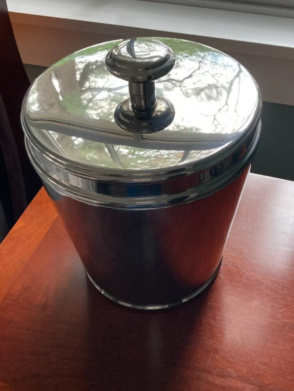 Crate & Barrel, Double-Walled Stainless Steel Ice Bucket - NEW